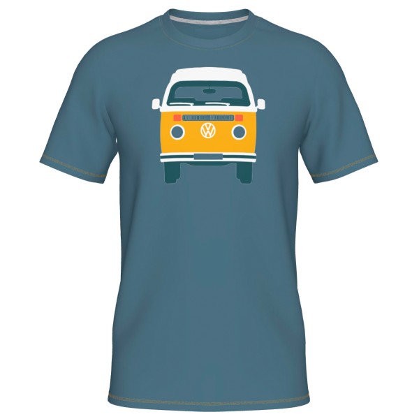 Elkline - Four Wheels To Freedom Baywindow - T-Shirt Gr XS blau von Elkline