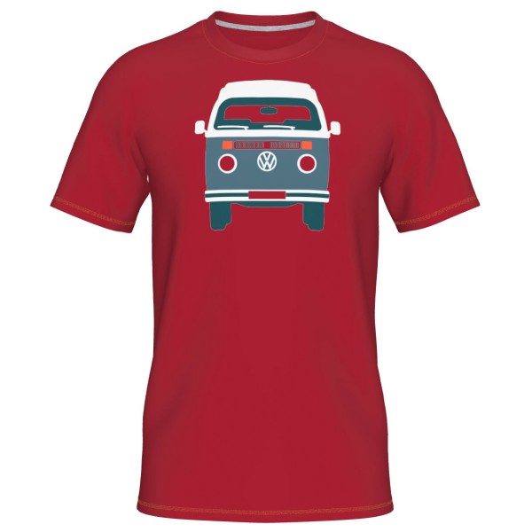 Elkline - Four Wheels To Freedom Baywindow - T-Shirt Gr XS rot von Elkline