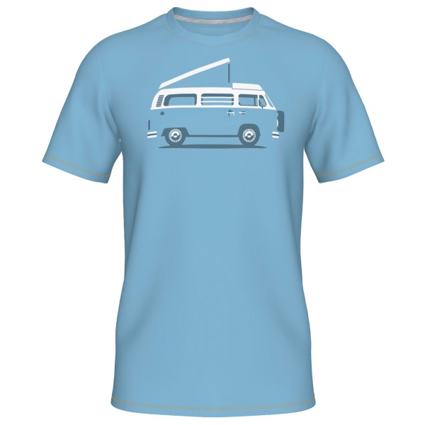 Elkline - Four Wheels To Freedom Big-T - T-Shirt Gr 3XL blau von Elkline