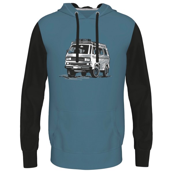 Elkline - Four Wheels To Freedom Vanatiker - Hoodie Gr 3XL;4XL;L;M;S;XL;XXL blau;rot von Elkline