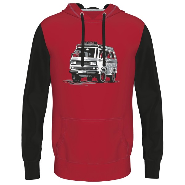 Elkline - Four Wheels To Freedom Vanatiker - Hoodie Gr 3XL rot von Elkline