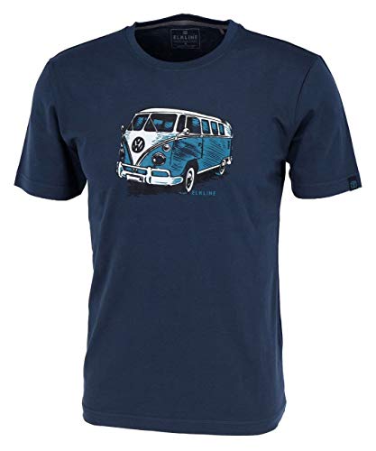 ELKLINE Herren T-Shirt Gassenhauer 1041197, Farbe:darkblue, Größe:L von ELKLINE