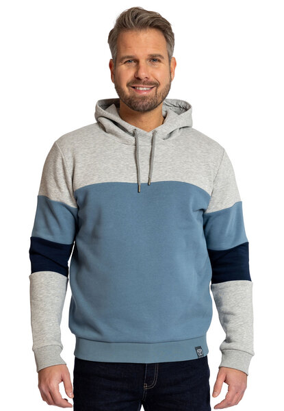 Elkline Herren Hoodie Ideal | Kapuzenpullover Block Streifen Color Block von Elkline