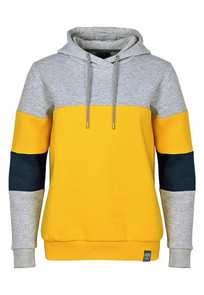 Elkline Herren Hoodie Ideal | Kapuzenpullover Block Streifen Color Block von Elkline