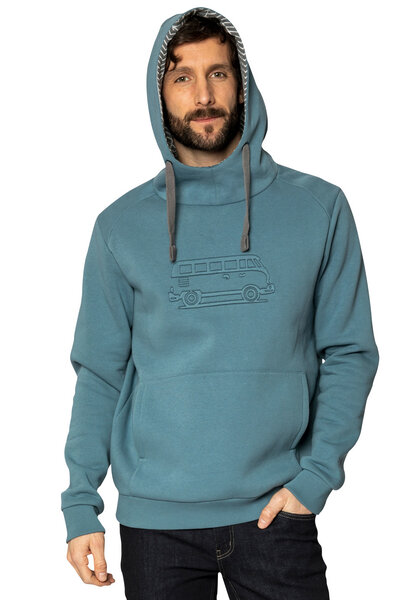 Elkline Herren Hoodie Lake Van mit VW-Bulli Stick | Kapuzenpullover | Känguru-Tasche von Elkline