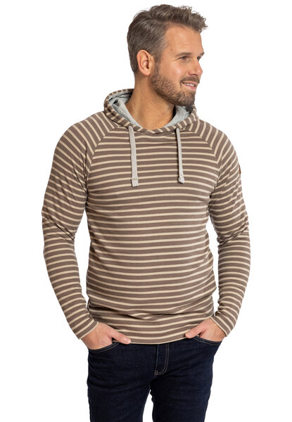 Elkline Herren Hoodie Memo | Streifen Kapuzenpullover 1 von Elkline