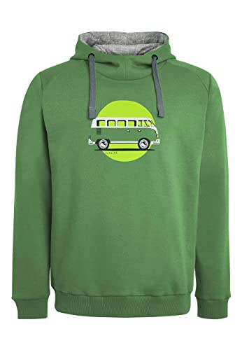 ELKLINE Herren Hoodie Team Player VW Bulli Print 1031093, Farbe:mossgreen, Größe:M von ELKLINE