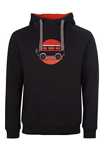 ELKLINE Herren Hoodie Team Player VW Bulli Print 1031093, Farbe:schwarz, Größe:S von ELKLINE