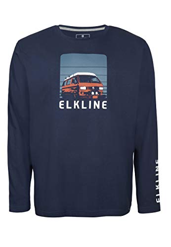 ELKLINE Herren Langarmshirt Hot Seat VW T3 1040089, Farbe:darkblue, Größe:M von ELKLINE