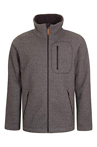 ELKLINE Herren Strickfleecejacke Narrowroad 1014068, Farbe:greymelange, Größe:3XL von ELKLINE