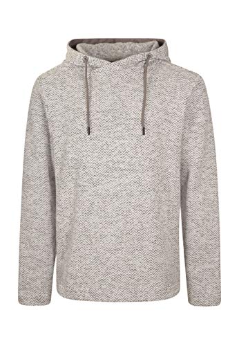 ELKLINE Herren Strickfleecepullover Mars 1036021 | Hoodie ohne Bauchtasche gerader Schnitt Normale Länge | verstellbare Kapuze, Farbe:weiß, Größe:L von ELKLINE