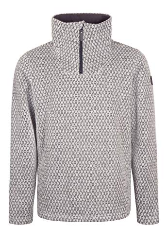 ELKLINE Herren Strickfleecepullover Powernap | Strickpullover mit Stehkragen warm Outdoor Fleece Pullover | 1036019, Farbe:lightgrey, Größe:S von ELKLINE