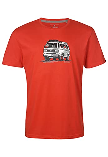 ELKLINE Herren T-Shirt Gassenhauer 1041197, Farbe:Mandarin, Größe:3XL von ELKLINE