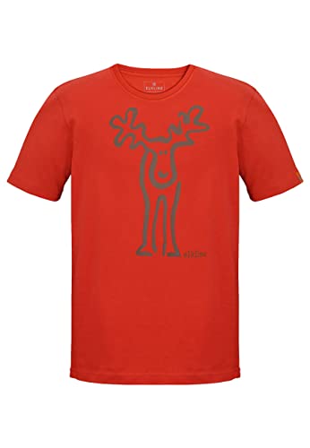 ELKLINE Herren T-Shirt Rudolf 1041201, Farbe:Mandarin - Darkbrown, Größe:S von ELKLINE