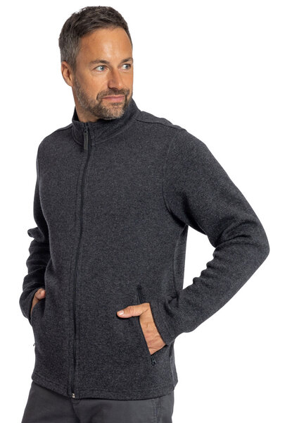 Elkline Herren Wollfleece Jacke Toasty Strickfleecejcke im Wolle-Mix mit Stehkragen von Elkline