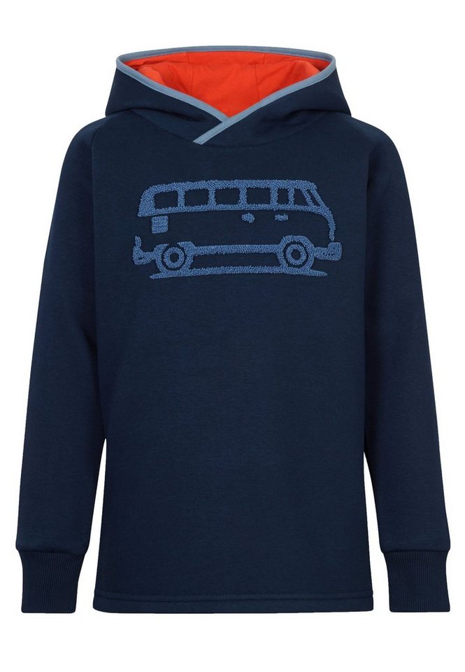 Elkline Hoodie Fablab lizenzierte VW Bulli Stickerei von Elkline