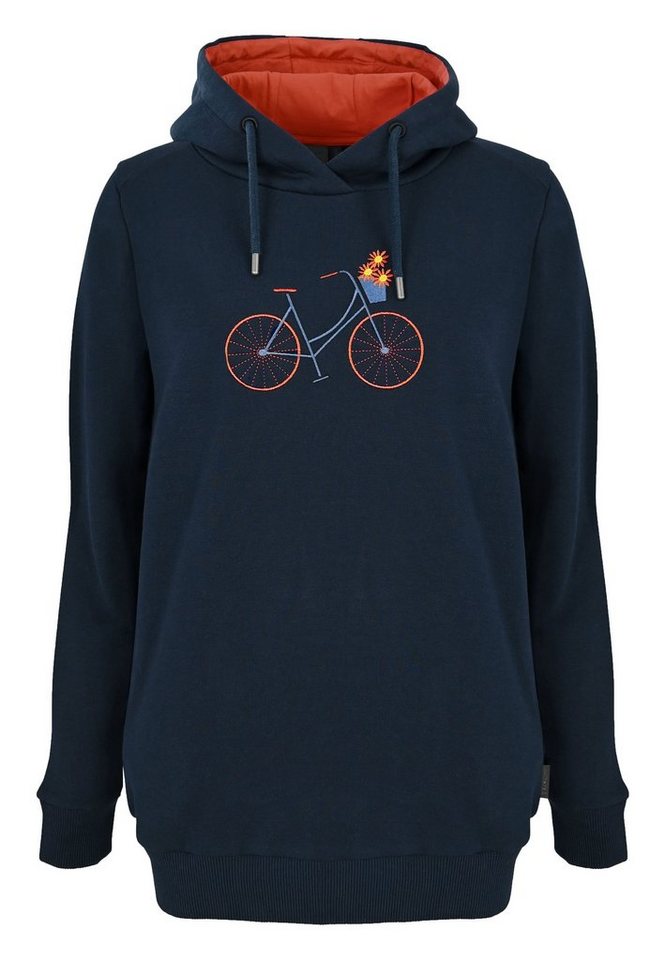 Elkline Hoodie Frieda Fahrrad Bike Print Kapuzenpullover von Elkline