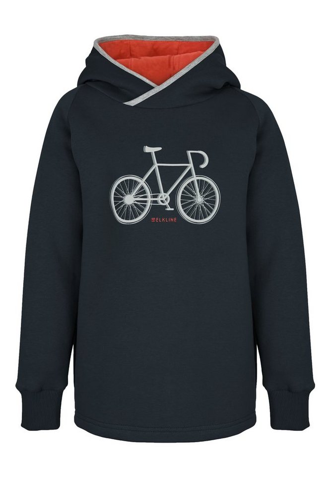 Elkline Hoodie Keep It Kapuzenpullover Skateboard Bike Print von Elkline