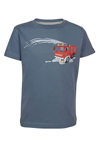 ELKLINE Jungen T-Shirt Feuerwehr 3041176, Größe:152-158, Farbe:ashblue von ELKLINE