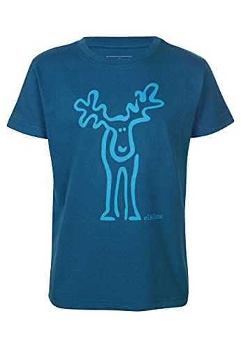 ELKLINE Jungen T-Shirt Rudölfchen 3041184, Farbe:inkblue - bluesea, Größe:116-122 von ELKLINE