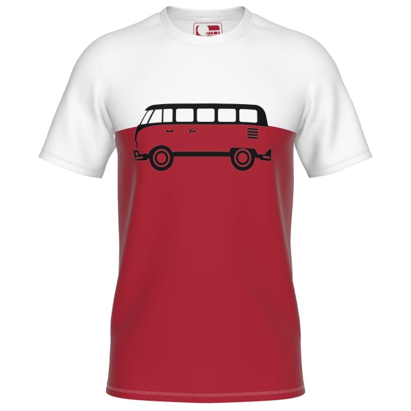 Elkline - Kid's Four Wheels To Freedom Abfahrt - T-Shirt Gr 104 rot von Elkline