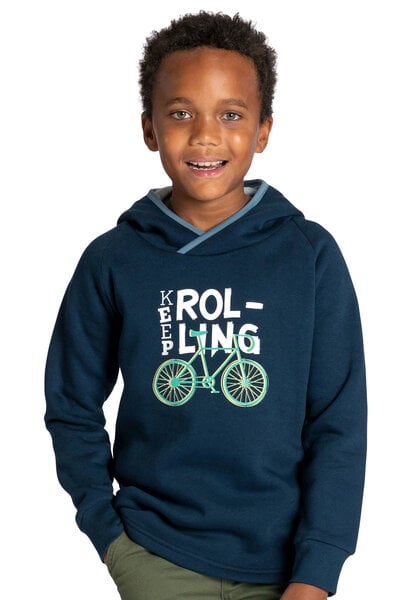 Elkline Kinder Hoodie Keep It | weicher Kapuzenpullover mit Fahrrad Skateboard Motiv | gefütterte Kapuze | Doppelgrößen von Elkline