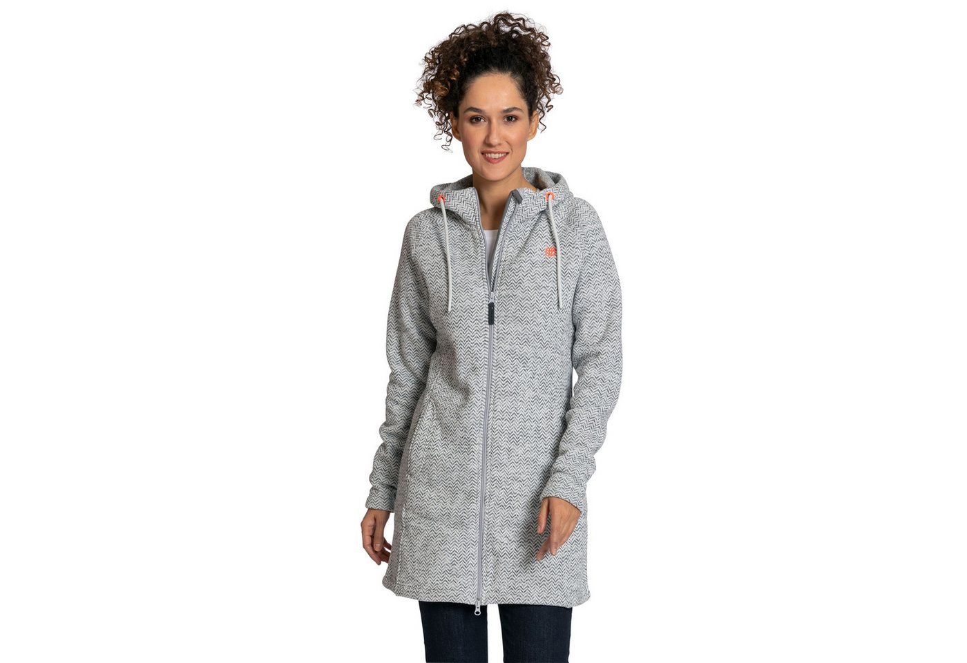 Elkline Outdoorjacke Elkline Durchgewärmt - Fleecemantel mit Kapuze für Damen von Elkline