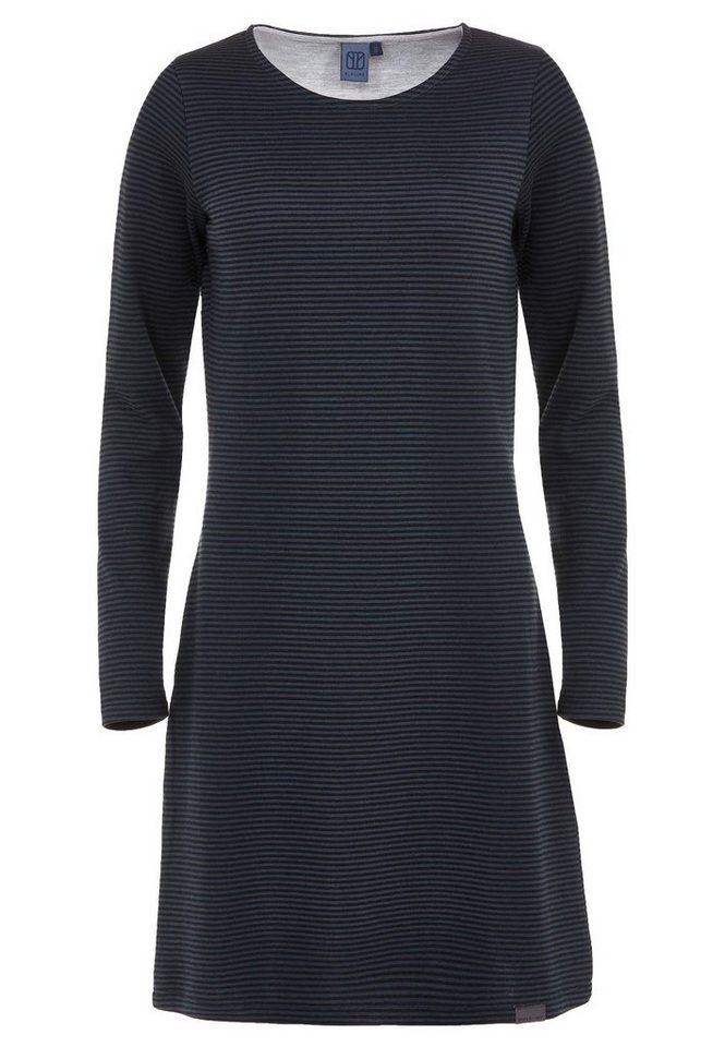 Elkline Sommerkleid Flow Langarm Ringelkleid leicht tailliert Baumwolle von Elkline