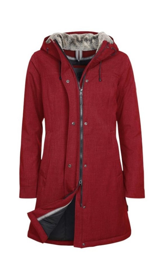 Elkline Wintermantel Apres Ski (winddicht, wasserdicht) rot melange Damen von Elkline