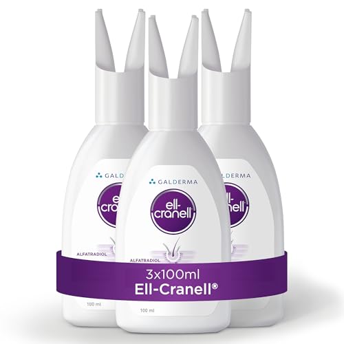 Ell Cranell, 3x100 ml Lösung bei hormonell-erblich bedingtem Haarausfall, für Männer und Frauen geeignet, zielgerichtete Wirkung gegen DHT Ell Cranell, 3x100 ml Lösung bei hormonell-erblich bedingtem Haarausfall, für Männer und Frauen geeignet, zielgerichtete Wirkung gegen DHT von Ell-Cranell