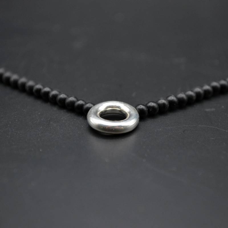 Lilith Collier, Onyx, Perlen, Silber von EllAGrim