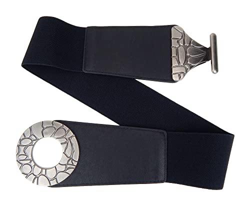 Ella Jonte Damen Gürtel Metall Stretchgürtel im Boho Ibiza Style silber Metall von Ella Jonte