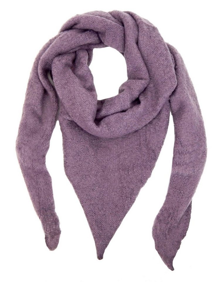Ella Jonte Dreieckstuch, großes kuchelweiches Tuch schwarz oder violett Herbst Winter von Ella Jonte