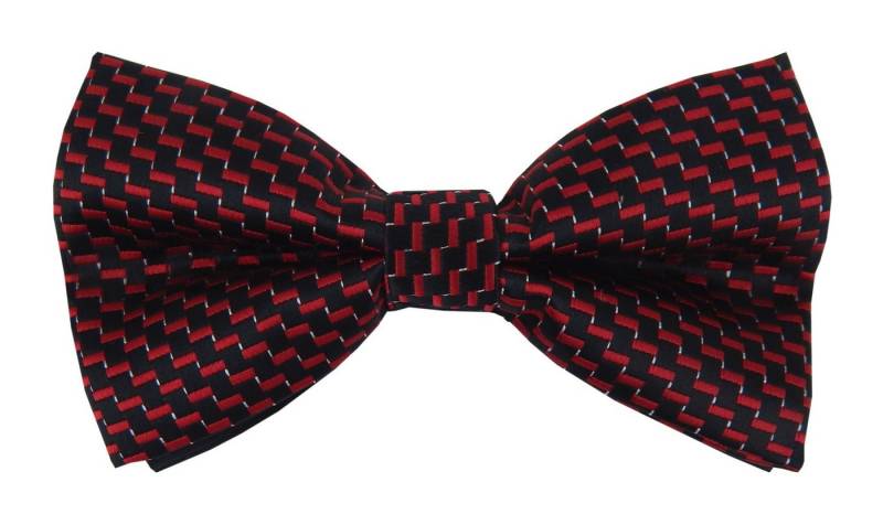 Ella Jonte Fliege rot schwarz grau vorgebunden von Ella Jonte