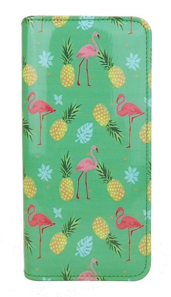 Ella Jonte Geldbörse, mit Flamingo Motiv in rosa grün blau oder türkis von Ella Jonte
