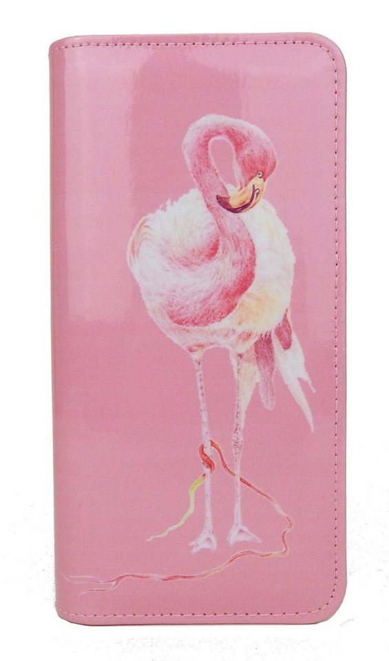 Ella Jonte Geldbörse, mit Flamingo Motiv in rosa grün blau oder türkis von Ella Jonte