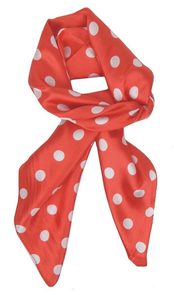 Ella Jonte Halstuch, kleines Tuch Rockabilly rot weiß Punkte 40% Seide Retro Ella Jonte Halstuch, kleines Tuch Rockabilly rot weiß Punkte 40% Seide Retro von Ella Jonte