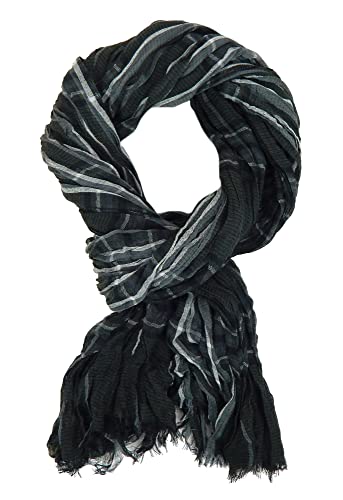 Ella Jonte Herrenschal Grau Braun oder Grün leichter Schal Baumwolle Viskose Tuch Herrentuch von Ella Jonte