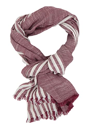 Ella Jonte Herrenschal gestreift Blau Rot oder Grau Weiß Baumwolle von Ella Jonte