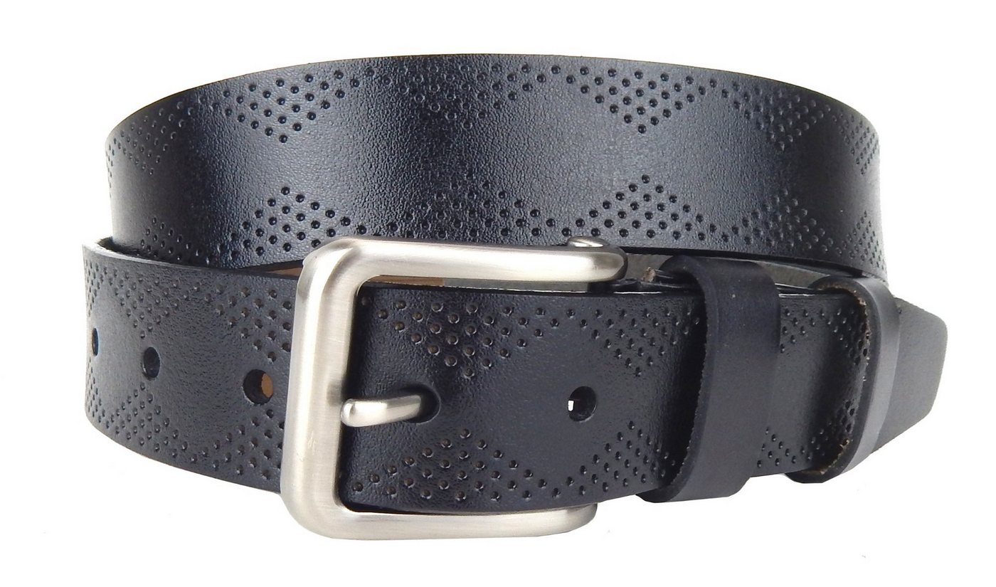 Ella Jonte Ledergürtel Echtleder mit silberfarbener Schließe, als Jeans- & Businessgürtel von Ella Jonte