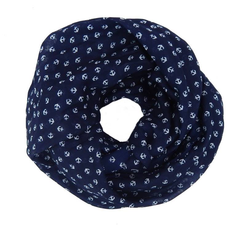 Ella Jonte Loop, maritimer Kinder Loop weiß blau Anker Mädchen Jungen Schal von Ella Jonte