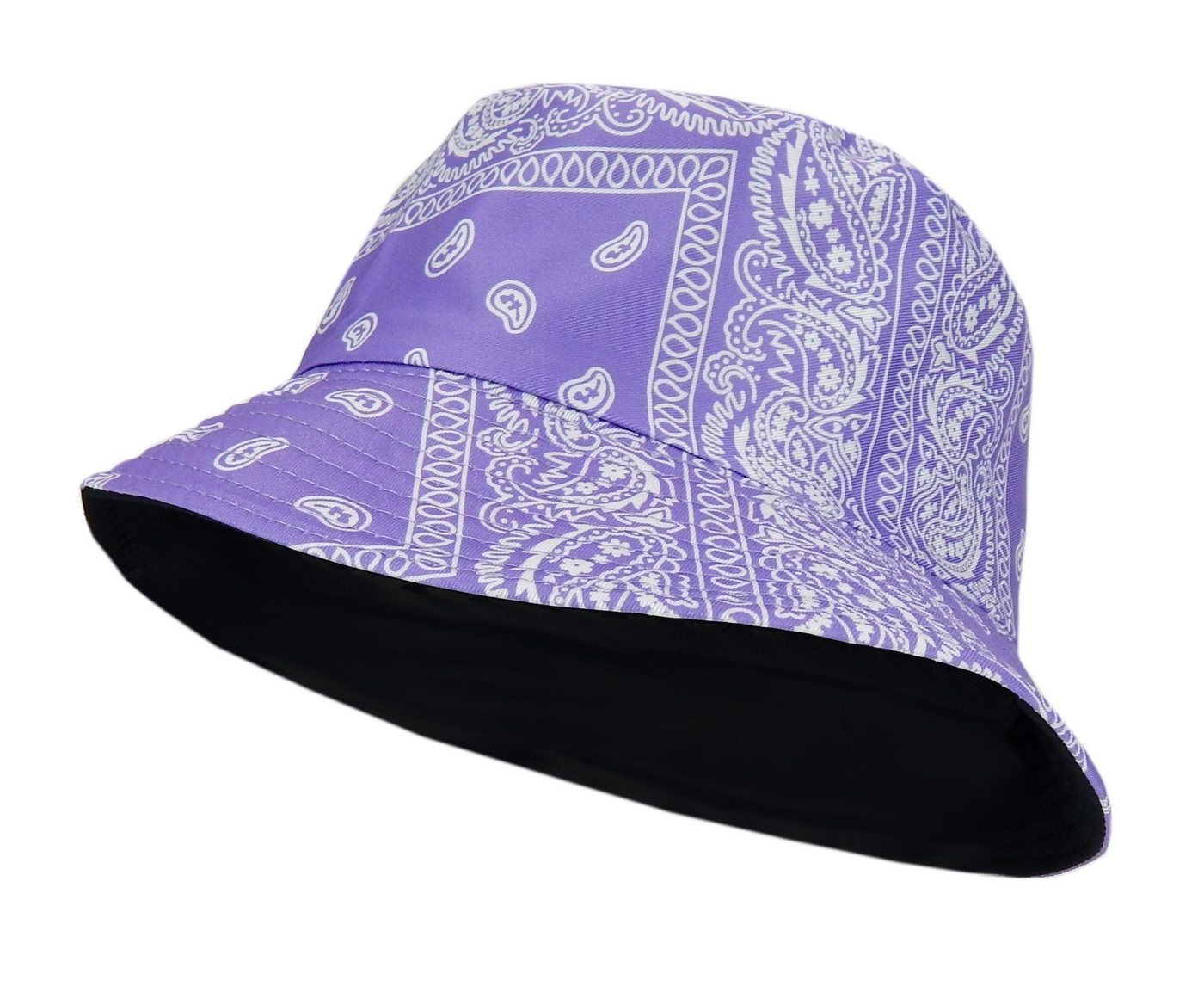 Ella Jonte Schlapphut Bucket Hat Damen Hut Paisley-Muster Wendehut Viskose Baumwolle von Ella Jonte