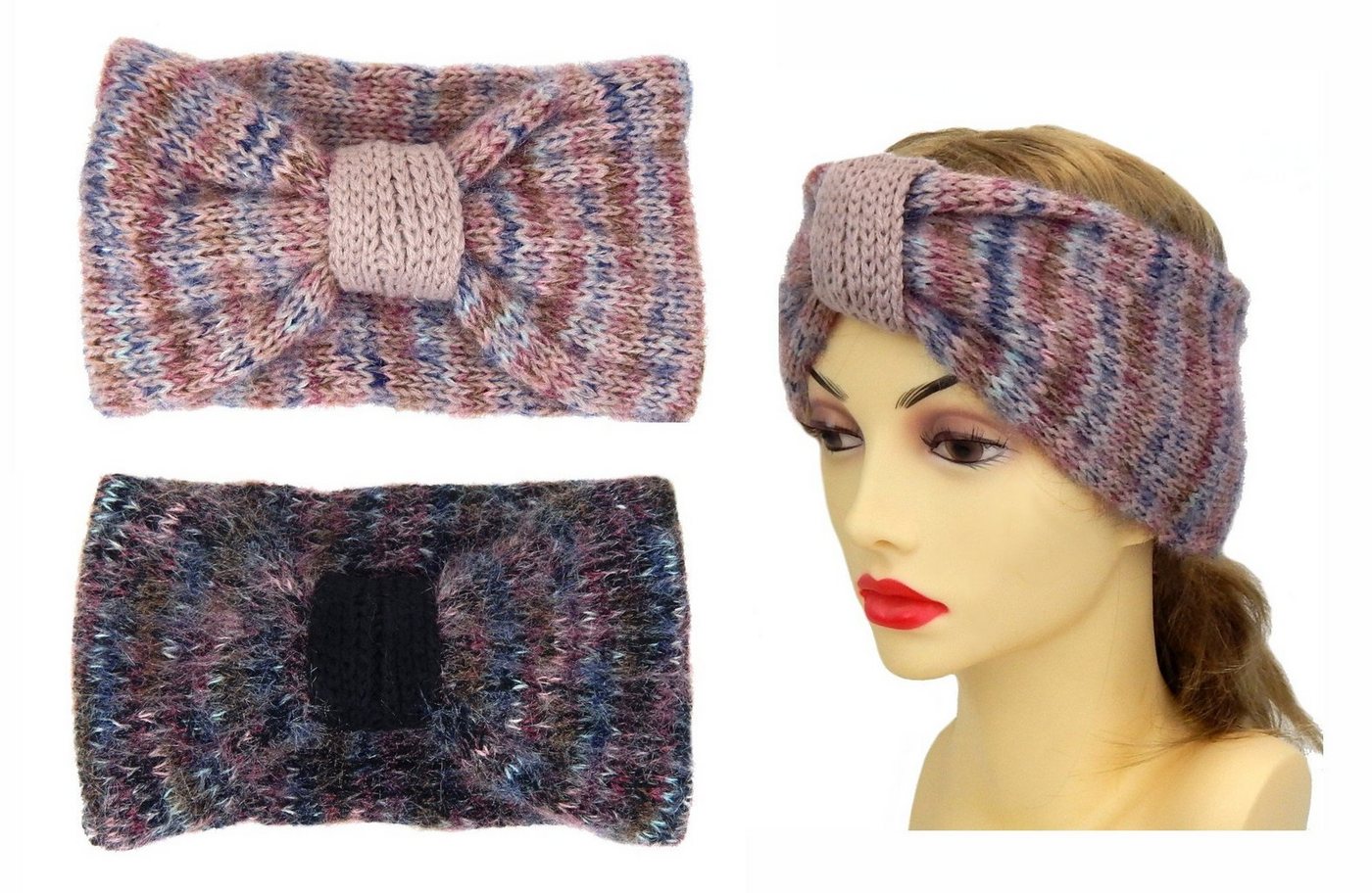 Ella Jonte Stirnband kuschelweiches Knoten Stirnband wärmend Herbst Winter von Ella Jonte