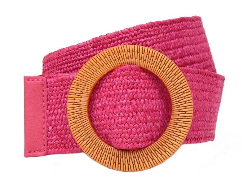 Ella Jonte Stretchgürtel Blau oder Pink Braun im Boho Style Flechtgürtel 75 - 100 von Ella Jonte