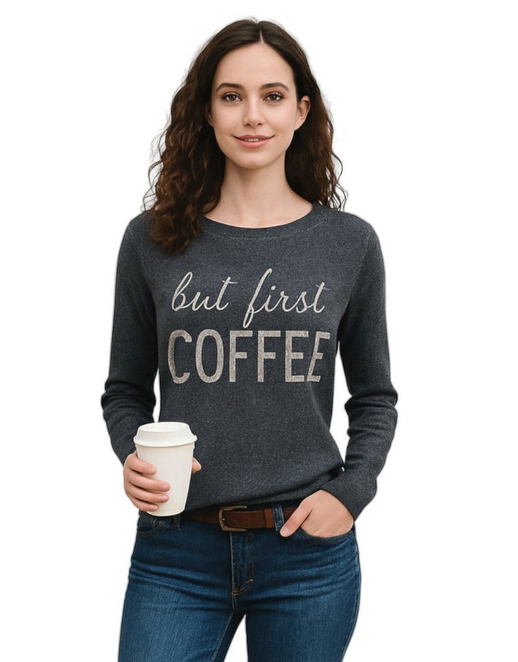 Ella Jonte Strickpullover Rundhals, entspannte Passform & feine Strickart – Made in Italy Ella Jonte Strickpullover Rundhals, entspannte Passform & feine Strickart – Made in Italy von Ella Jonte