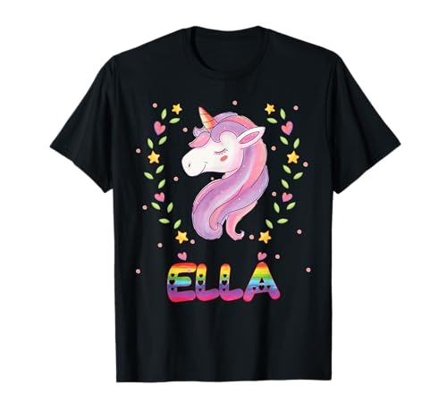 Ella T-Shirt, Geschenk für Mädchen mit dem Namen Ella T-Shirt Ella T-Shirt, Geschenk für Mädchen mit dem Namen Ella T-Shirt von Ella Shirt By Unicorn Corn