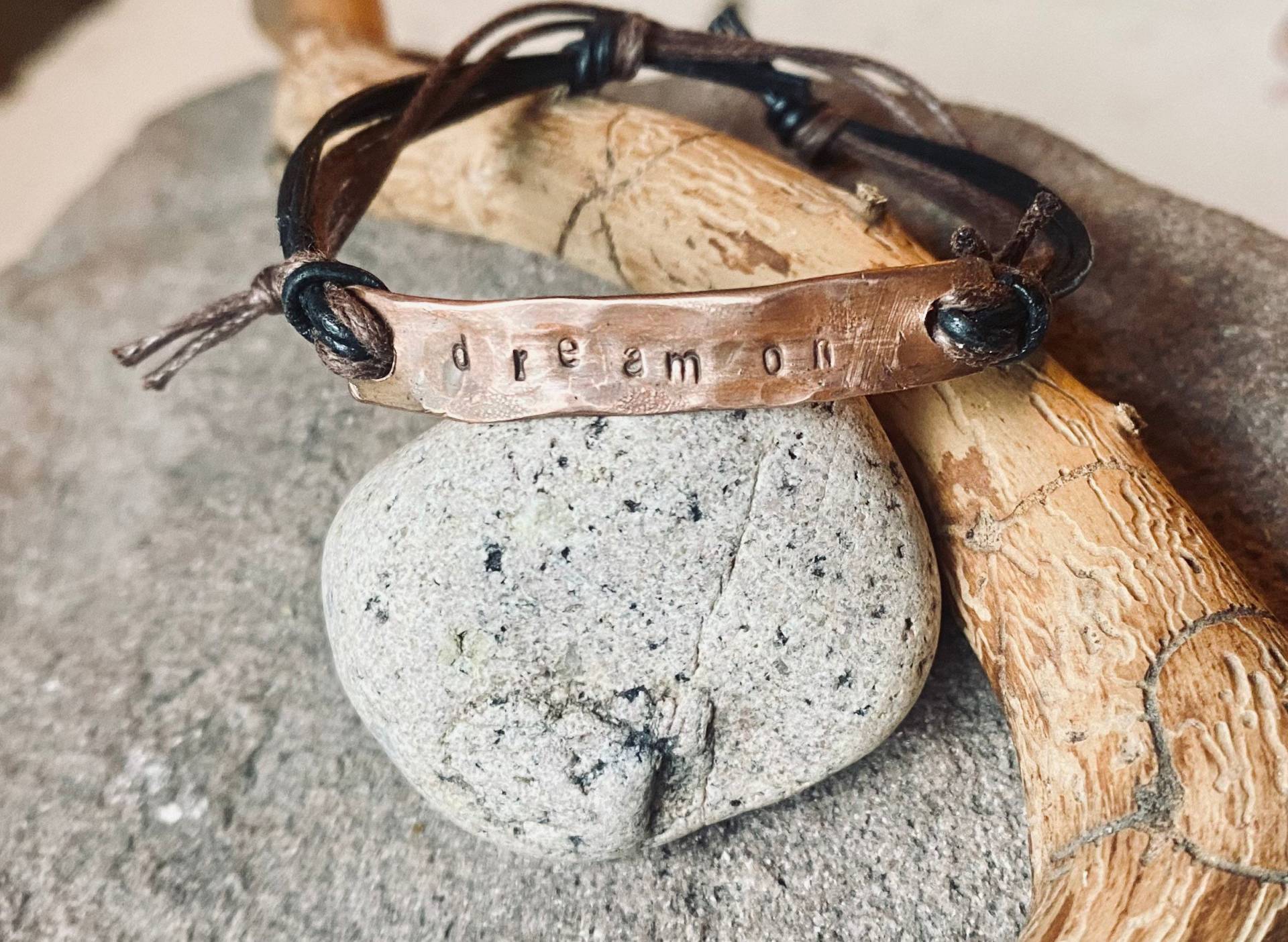 Armband Aus Kupfer. Freundschaftsarmband. Mutter Tochter, Für Besondere Menschen „Dream On" von EllaMinella