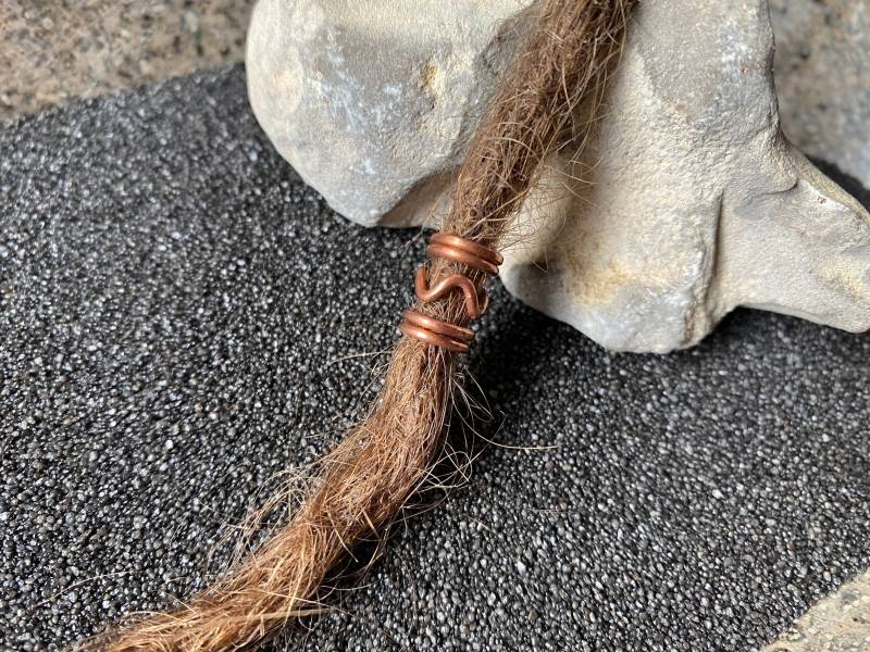 Dreadschmuck „Mini-Zickzack" Kupfer Blank, Spirale, Kringel, Rastaperlen , Dreadlocks Beads Dreadlocks, Dreadperle Dreadschmuck „Mini-Zickzack" Kupfer Blank, Spirale, Kringel, Rastaperlen , Dreadlocks Beads Dreadlocks, Dreadperle von EllaMinella