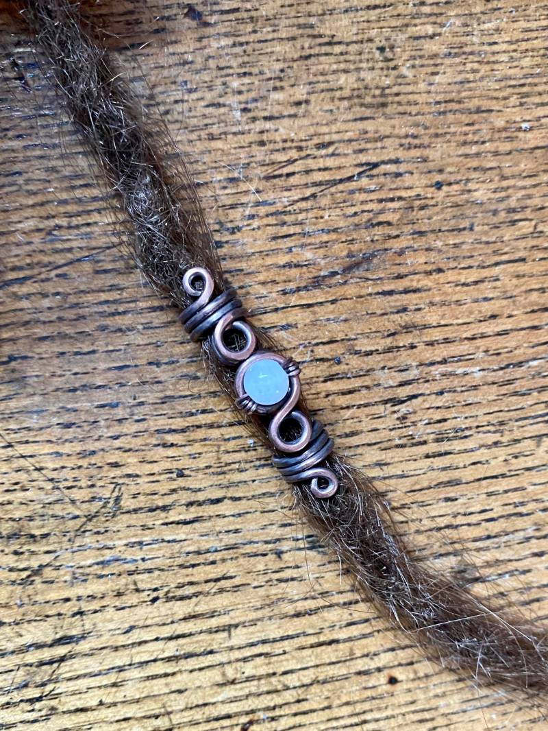 Dreadschmuck „Vollmond" Kupfer Blank, Spirale, Kringel, Rastaperlen , Dreadlocks Beads Dreadlocks, Dreadperle Dreadschmuck „Vollmond" Kupfer Blank, Spirale, Kringel, Rastaperlen , Dreadlocks Beads Dreadlocks, Dreadperle von EllaMinella