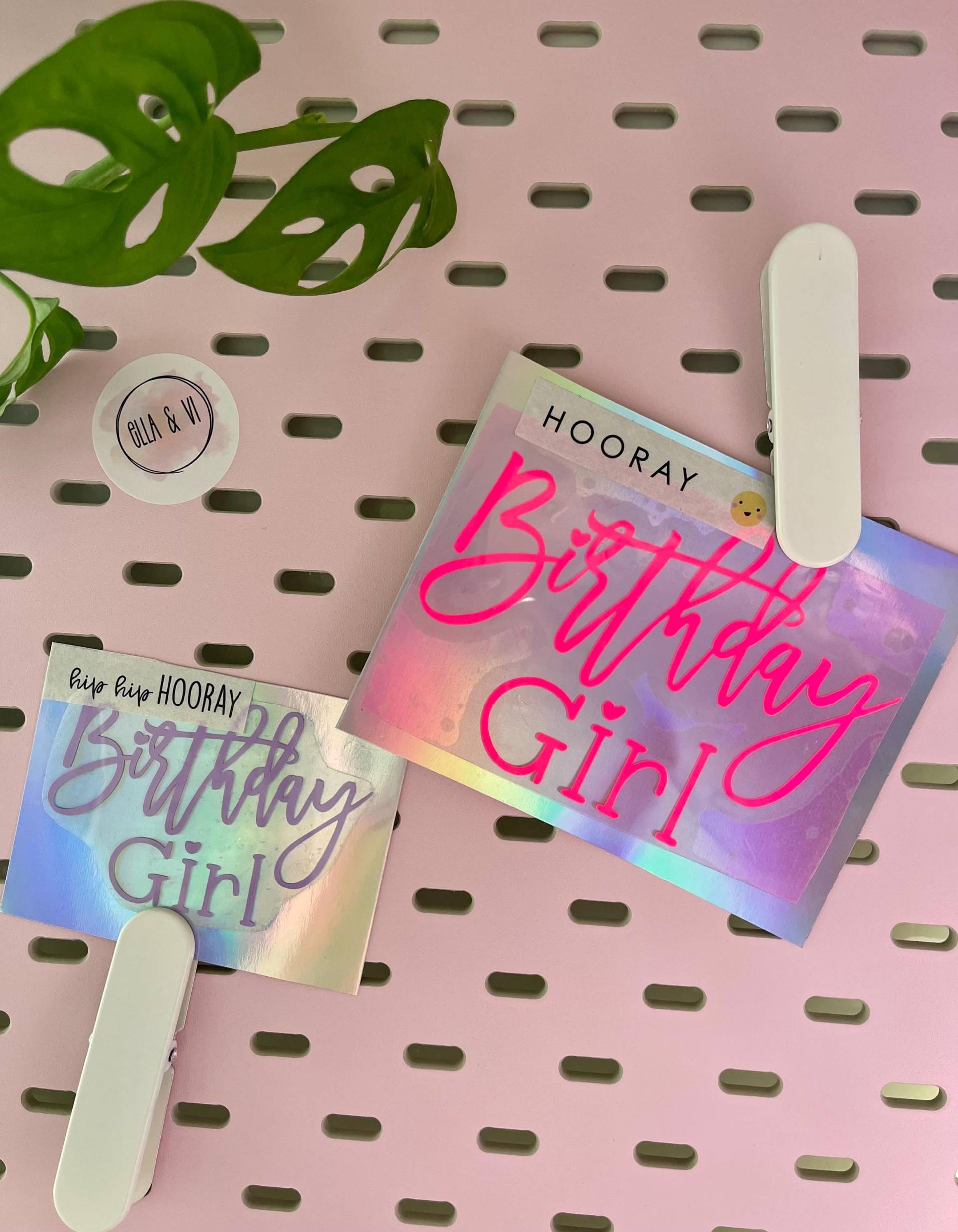 Bügelbild „Birthday Girl" L Kinder Aufbügler Schriftzug Geburtstag Birthday T-Shirt Mädchen von EllaUndVi